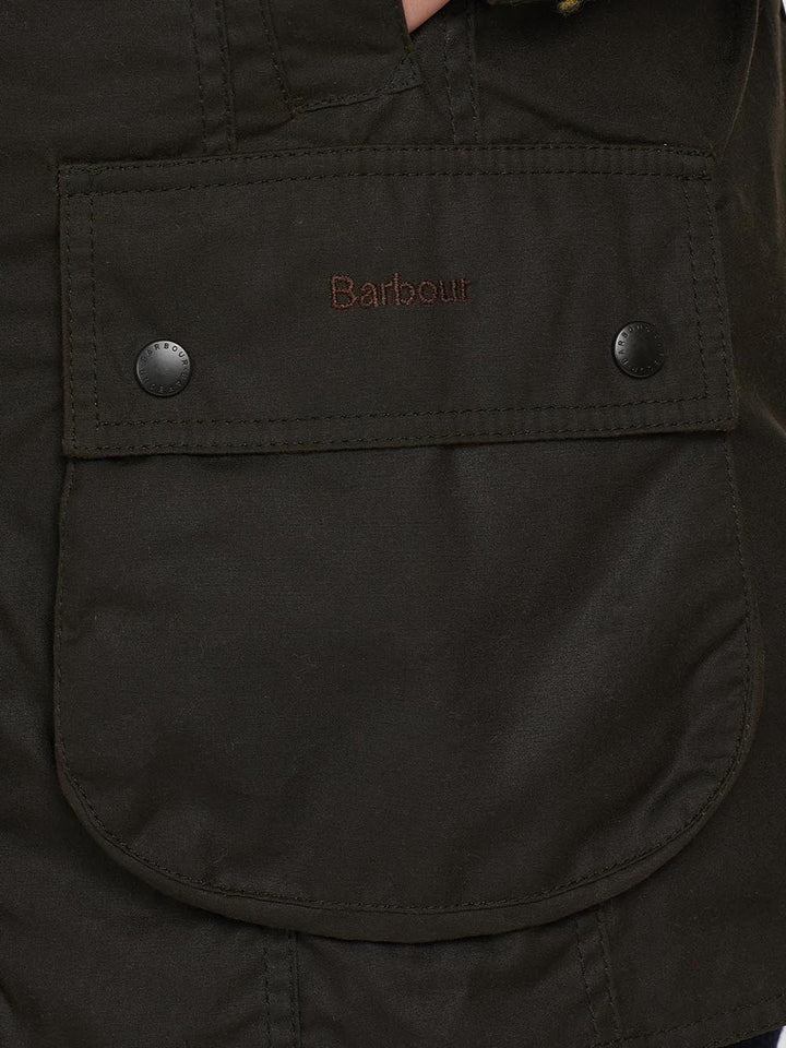 CLASSIC BEADNELL WAX JACKET Barbour Giubbino Donna Lwx0668 Verde oliva