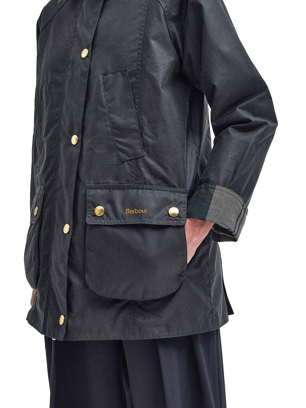 MODERN BEADNELL WAX Barbour Giubbino Donna Lwx1402 Verde