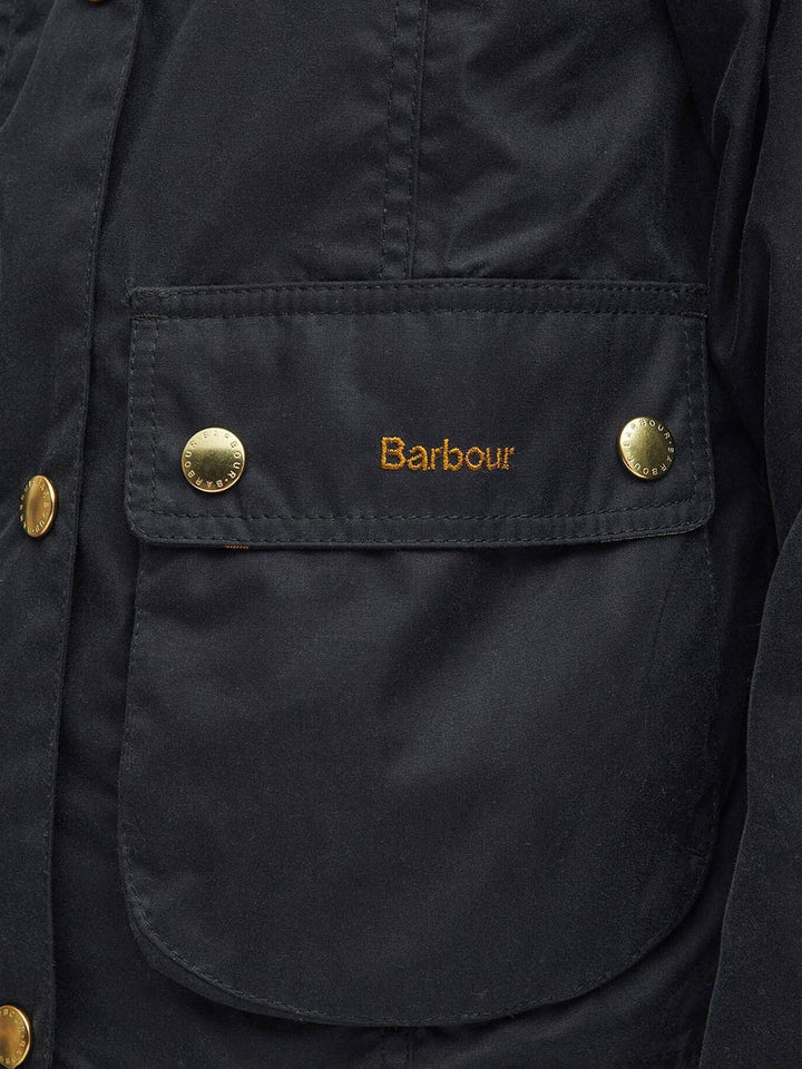 CROPPED BEADNELL WAX Barbour Giubbino Donna Lwx1403 Verde scuro