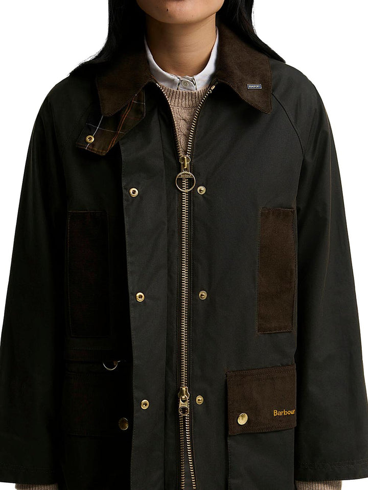 ICONS MODERN BEAUFORT WAX JKT Barbour Giubbino Donna Lwx1583 Verde oliva