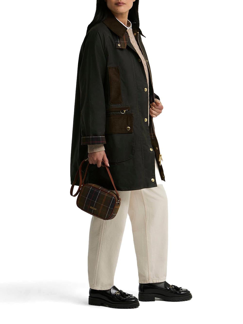 ICONS MODERN BEAUFORT WAX JKT Barbour Giubbino Donna Lwx1583 Verde oliva