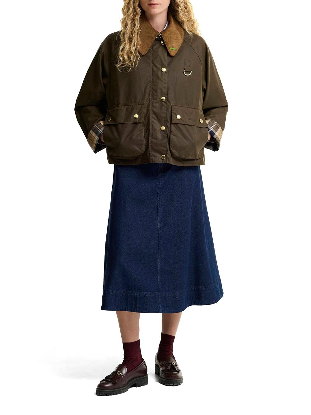 MODERN SPEY WAX JACK Barbour Giubbino Donna Lwx1595 Marrone