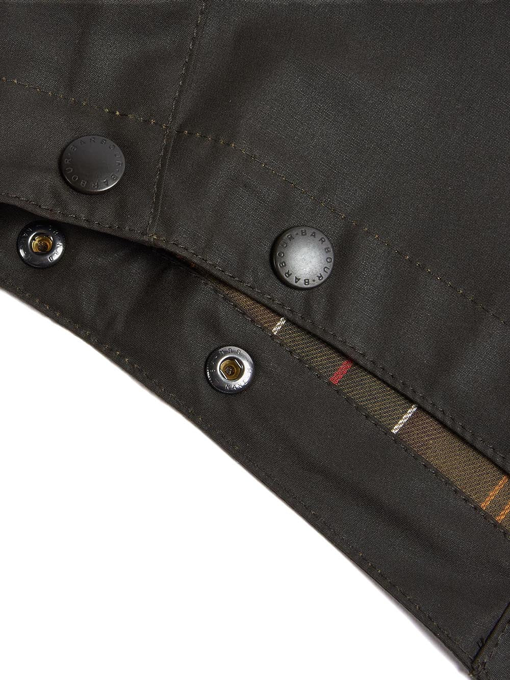 CLASSIC SYLKOIL HOOD Barbour Cappuccio Uomo Mho0003 Verde oliva