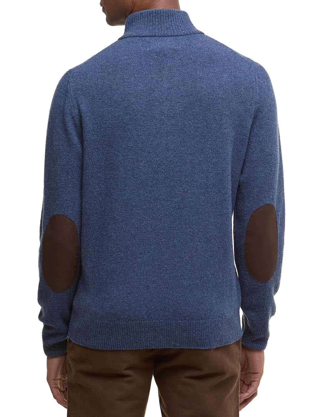 ESSENTIAL PATCH HALF ZIP Barbour Maglia Uomo Mkn0585 Avion