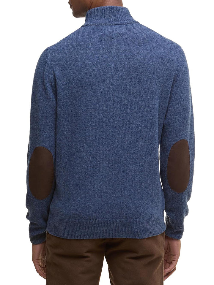ESSENTIAL PATCH HALF ZIP Barbour Maglia Uomo Mkn0585 Avion