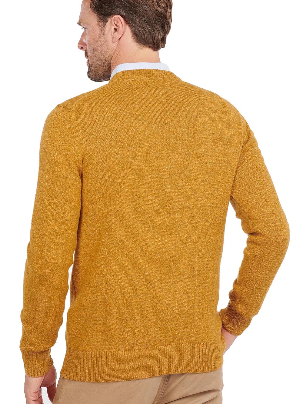 ESSENTIAL TISBURY CREW Barbour Maglia Uomo Mkn0844 Ocra
