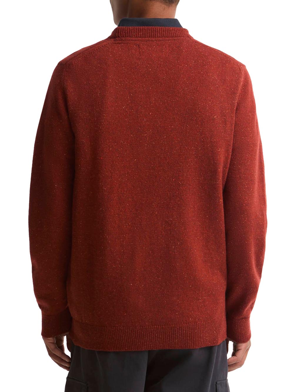 ESSENTIAL TISBURY CREW Barbour Maglia Uomo Mkn0844 Rosso mattone