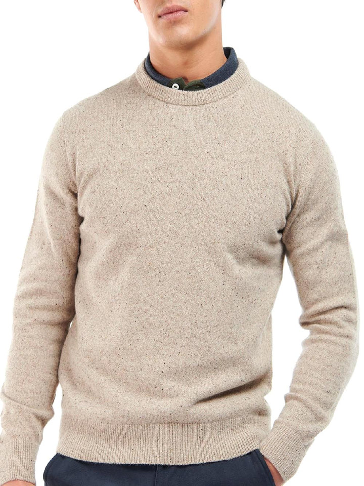 ESSENTIAL TISBURY CREW Barbour Maglia Uomo Mkn0844 Beige