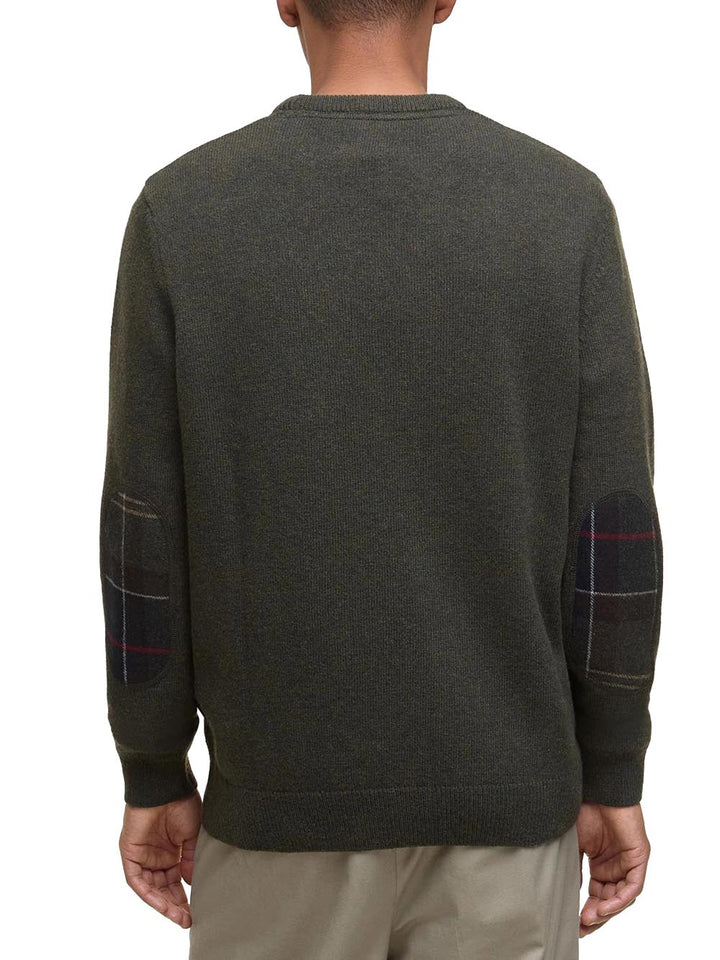 HOLDEN CREW NECK SWEATER Barbour Maglia Uomo Mkn1576 Verde oliva