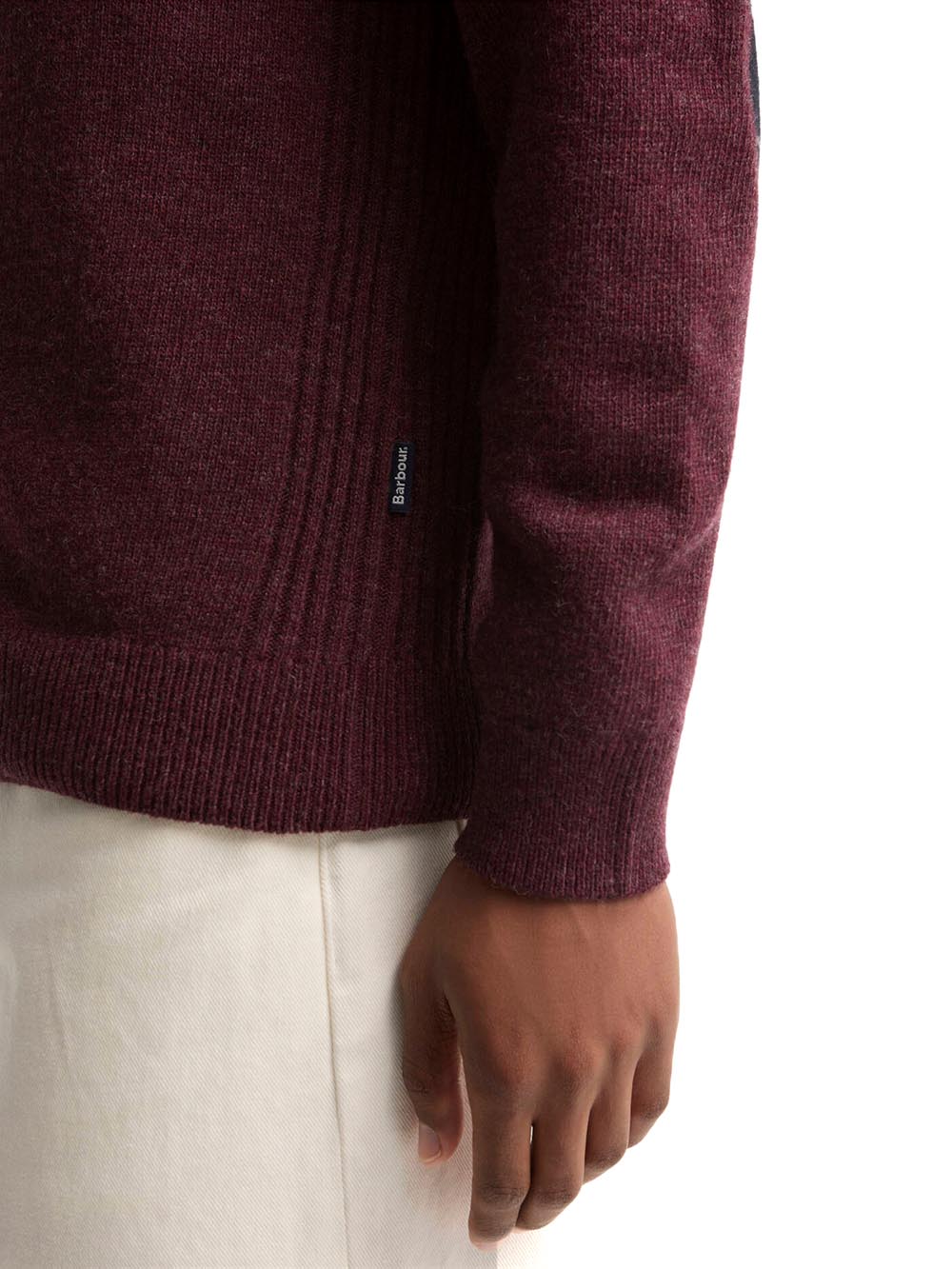 HOLDEN CREW NECK SWEATER Barbour Maglia Uomo Mkn1576 Vinaccio
