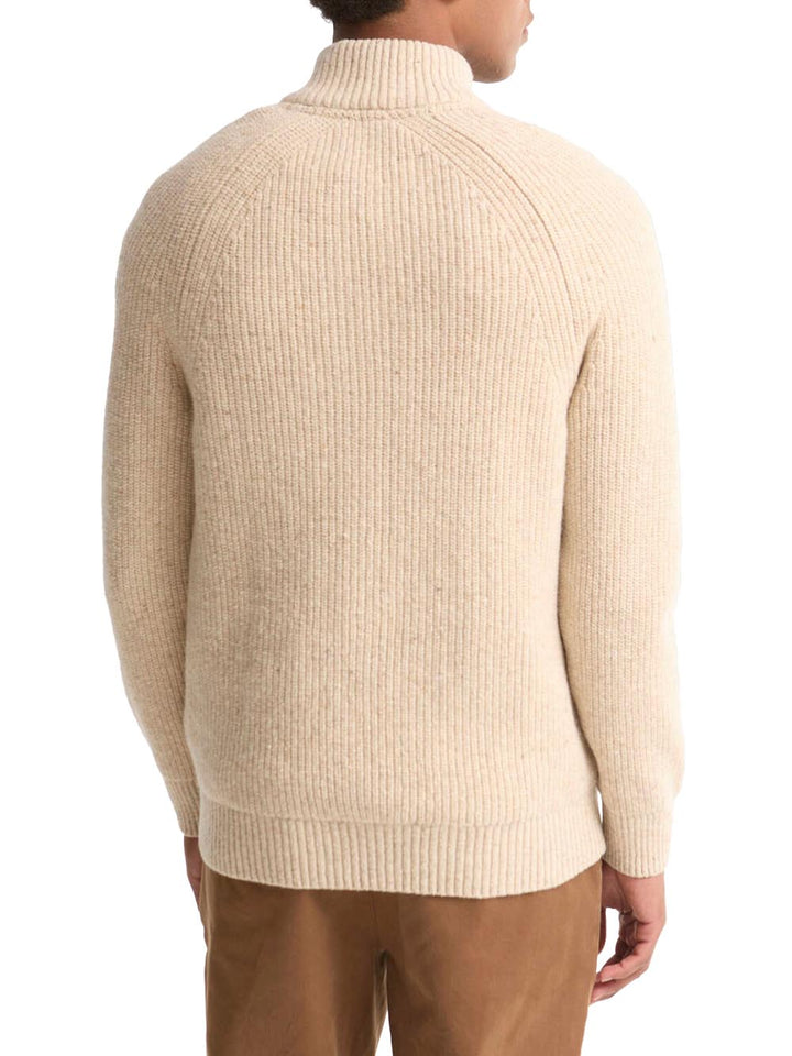 ESSENTIALS FLECK HALF ZIP Barbour Maglia Uomo Mkn1757 Panna