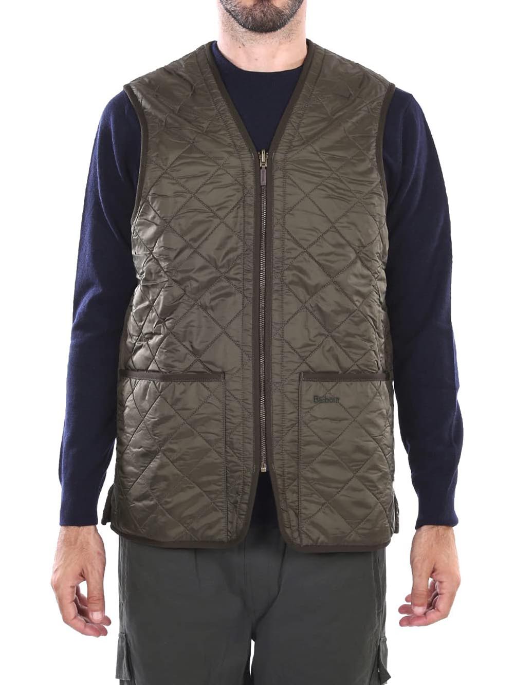 POLARQUILT WAISTCOAT ZIP LINER Barbour Smanicato Uomo Mli0002 Verde