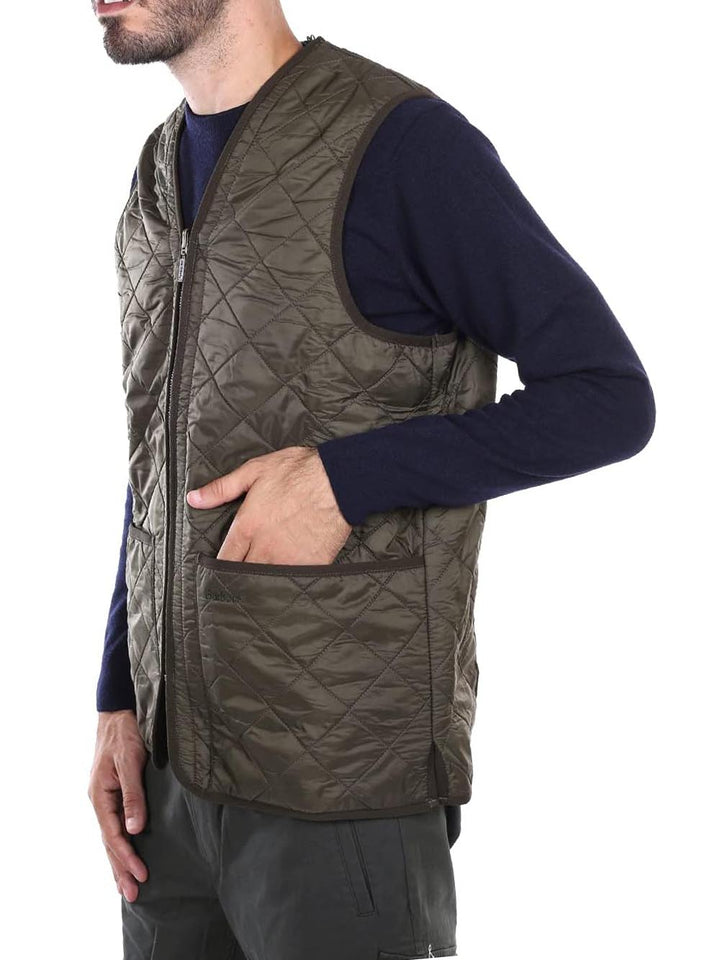 POLARQUILT WAISTCOAT ZIP LINER Barbour Smanicato Uomo Mli0002 Verde
