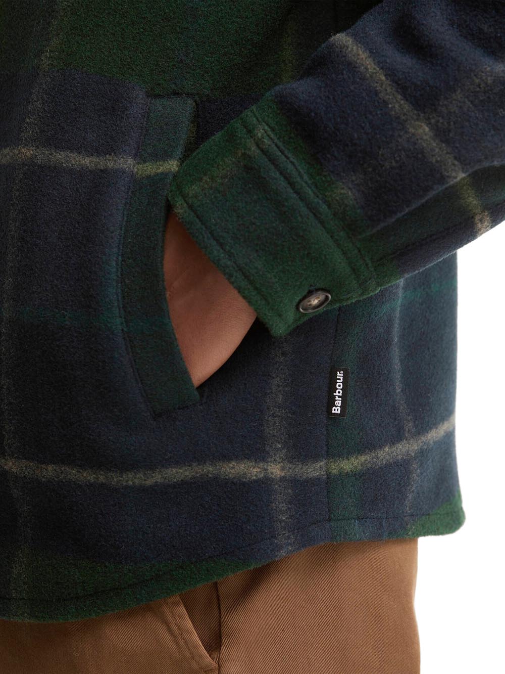 WOODLANE TAIL BRUSH CCK OVSRT Barbour Camicia Uomo Mos0511 Verde/blu