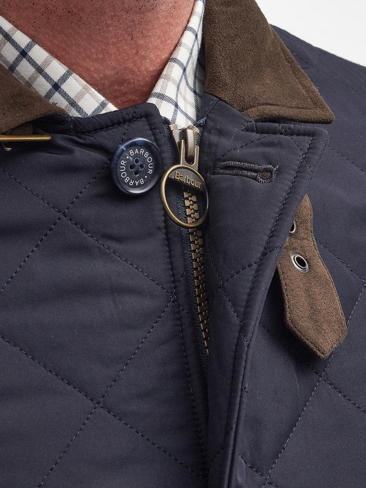 QUILTED LUTZ Barbour Giubbino Uomo Mqu0508 Blu