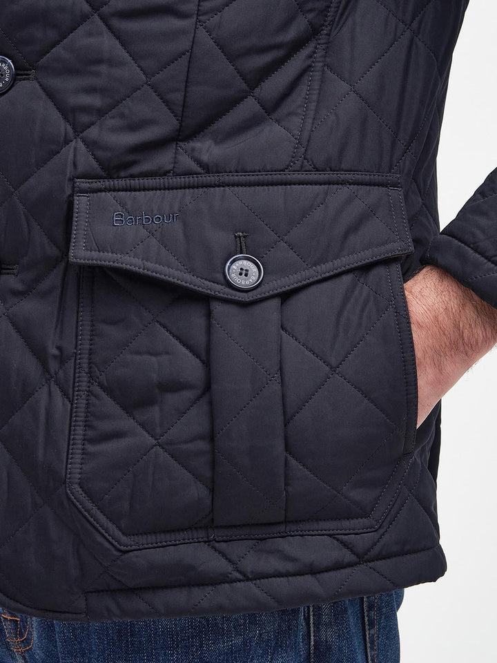 QUILTED LUTZ Barbour Giubbino Uomo Mqu0508 Blu