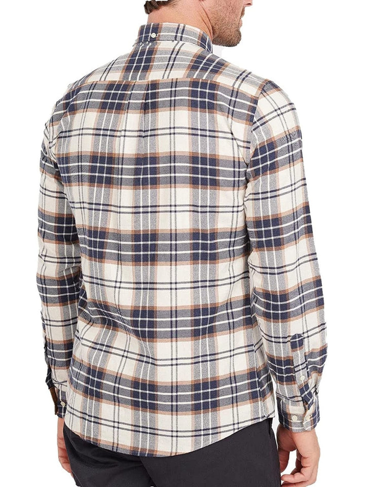 PORTDOWN TAILORED SHIRT Barbour Camicia Uomo Msh5035 Beige/blu