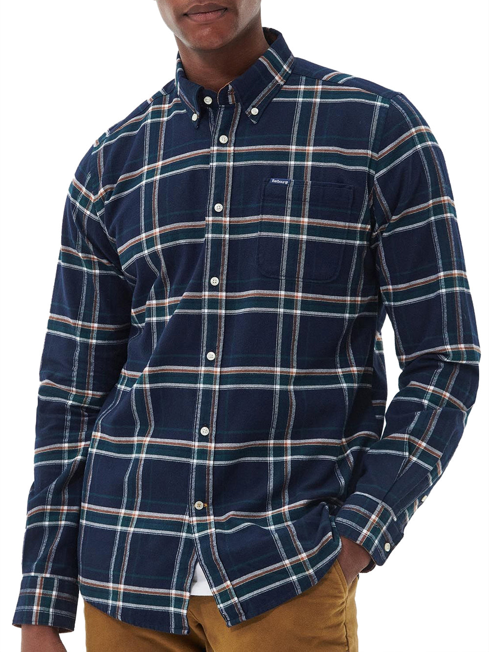 RONAN TAILORED CHECK SHIRT Barbour Camicia Uomo Msh5037 Blu
