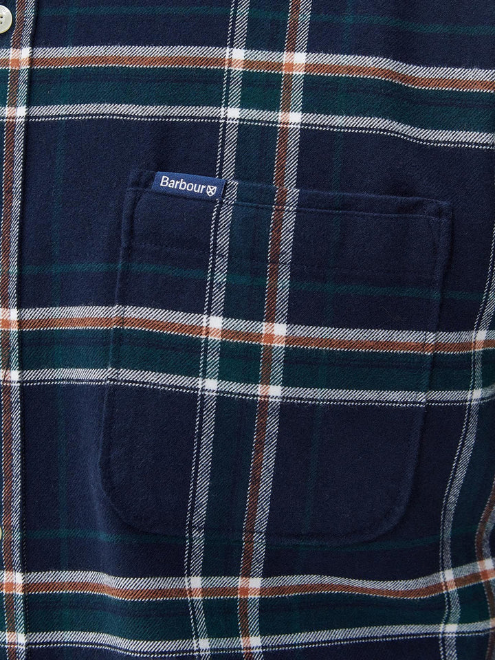 RONAN TAILORED CHECK SHIRT Barbour Camicia Uomo Msh5037 Blu