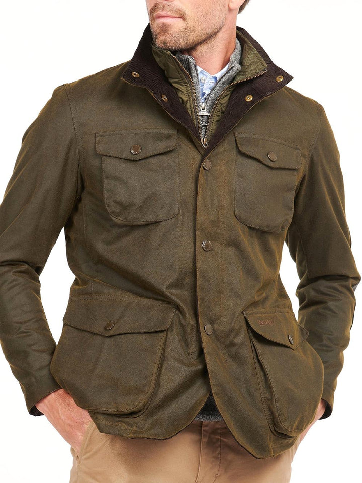 OGSTON WAX JACKET Barbour Giubbino Uomo Mwx0700 Verde oliva