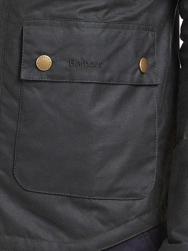 REELIN WAX JACKET Barbour Giubbino Uomo Mwx1106 Verde scuro