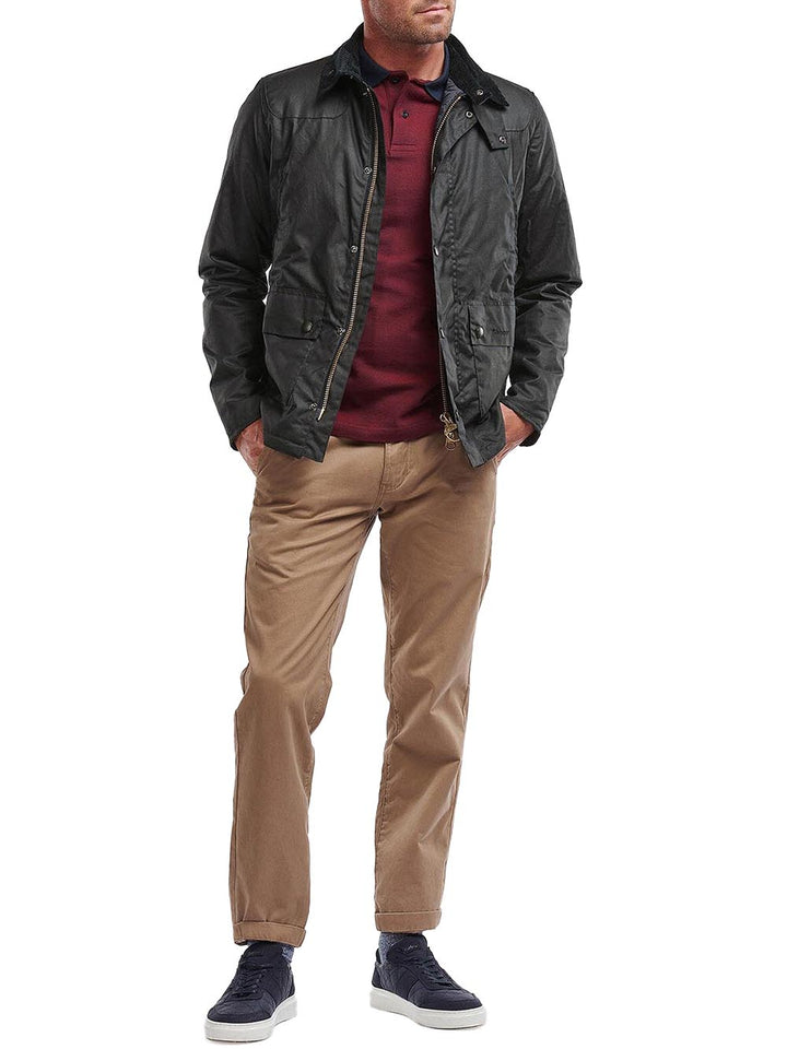 REELIN WAX JACKET Barbour Giubbino Uomo Mwx1106 Verde scuro