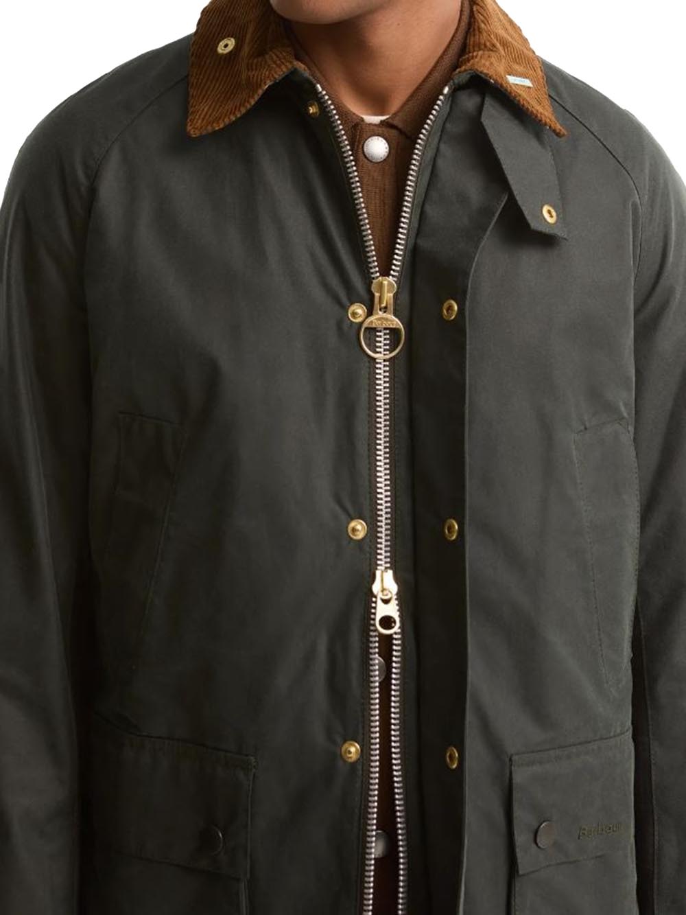 FESTIVE ASHBY WAX JACKET Barbour Giubbino Uomo Mwx2535 Verde