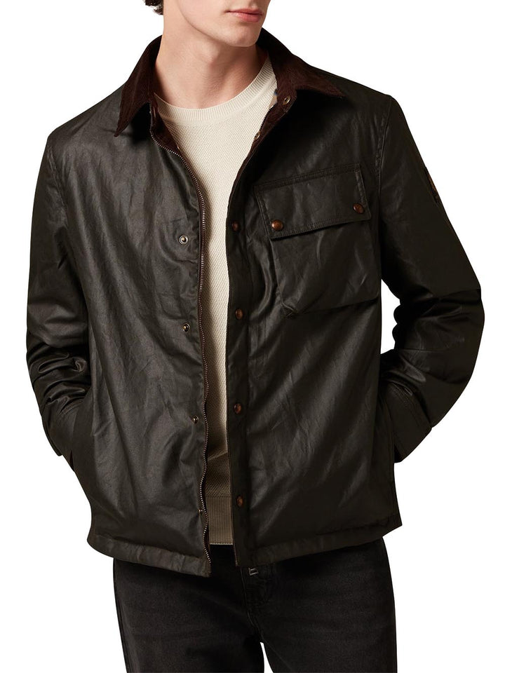 GROUND JACKET Belstaff Giubbino Uomo 105804 Verde oliva