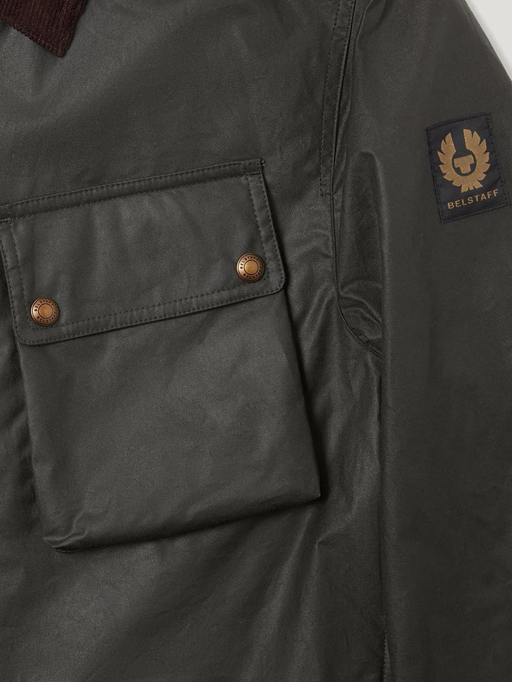 GROUND JACKET Belstaff Giubbino Uomo 105804 Verde oliva