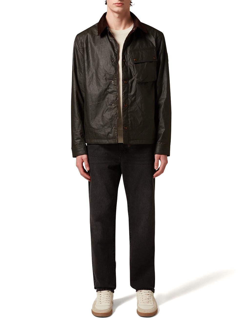 GROUND JACKET Belstaff Giubbino Uomo 105804 Verde oliva
