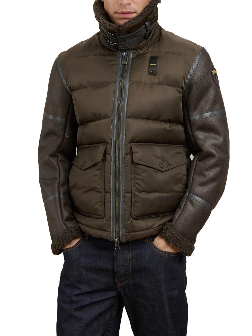 AMHERST Blauer Giubbino Uomo 26wbluc02239 007280 Marrone scuro