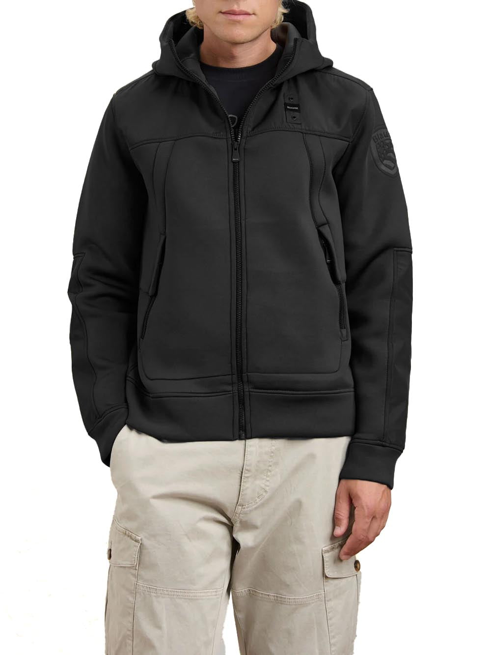 WILBERT Blauer Felpa Uomo 26wbluf02398 007707 Nero