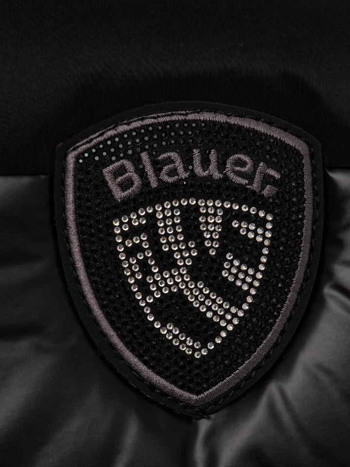 polyester nylon briefcase Blauer Borsa a Tracolla Donna F6jenna02/pad Nero