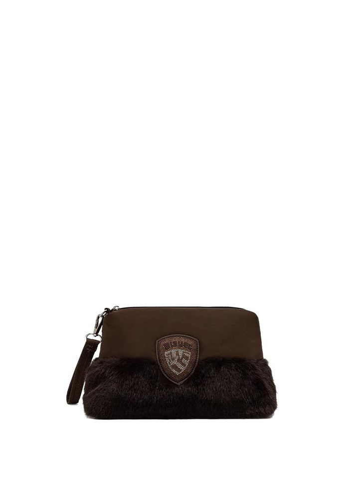 polyester nylon clutch Blauer Pochette Donna F6mira02/pad Marrone