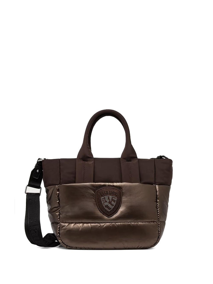polyester nylon tote bag Blauer Borsa a Tracolla Donna F6quartxs01/pad Marrone