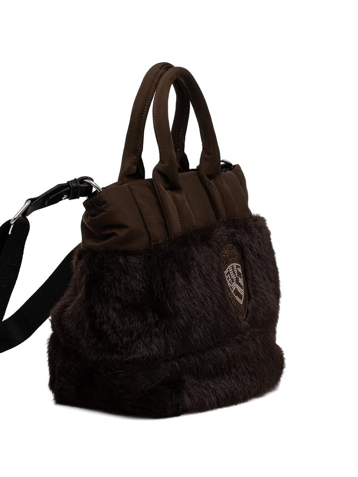 polyester nylon tote bag Blauer Borsa a Tracolla Donna F6quartxs02/pad Marrone