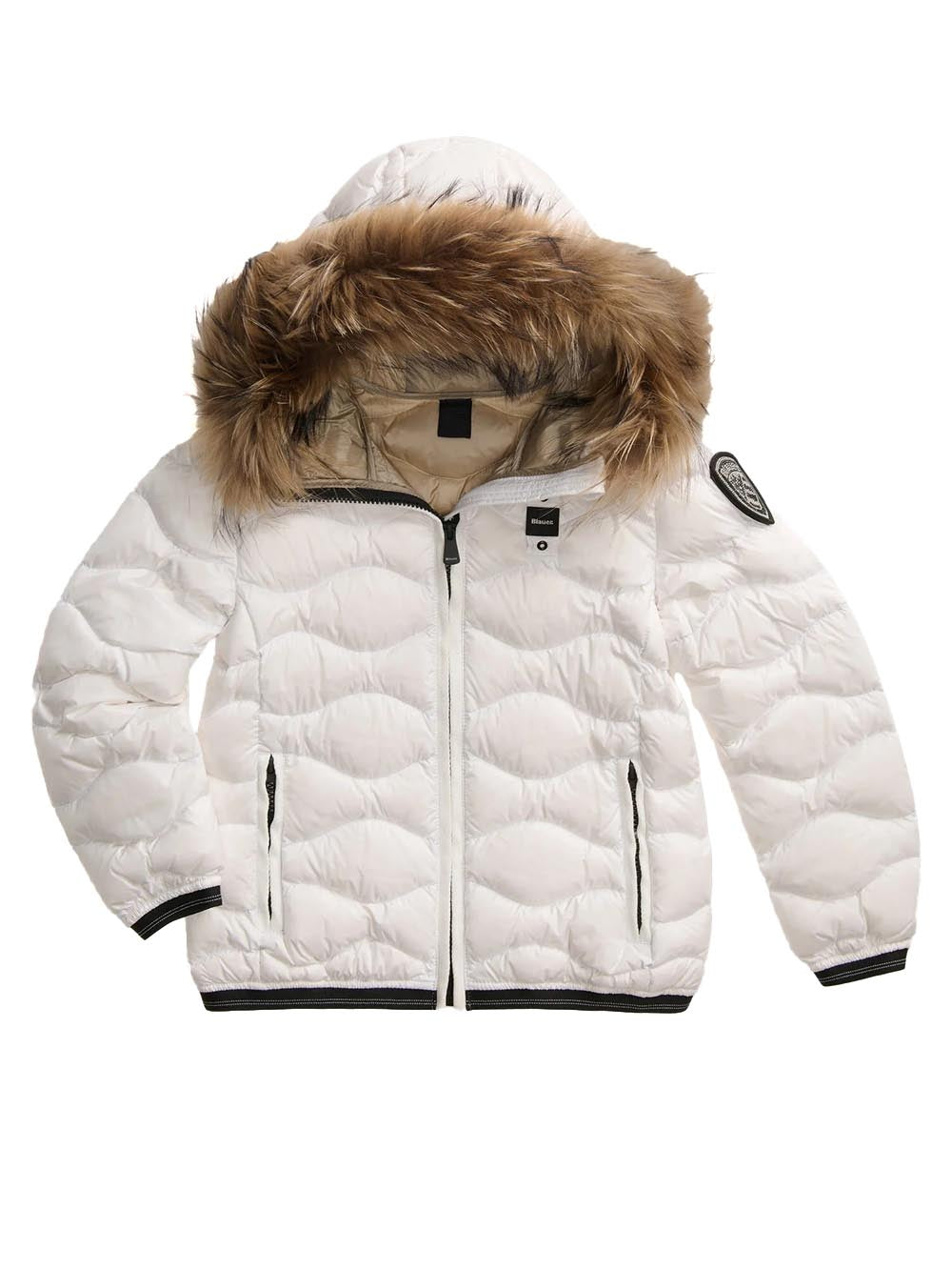 ARION JUNIOR Blauer Kids Giubbino Bambina 26wblgc03288 007455 Bianco/grigio
