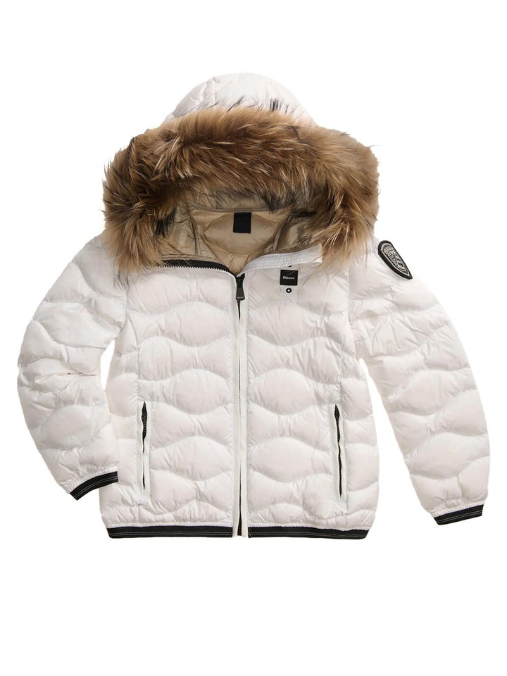 ARION JUNIOR Blauer Kids Giubbino Bambina 26wblgc03288 007455 Bianco/grigio