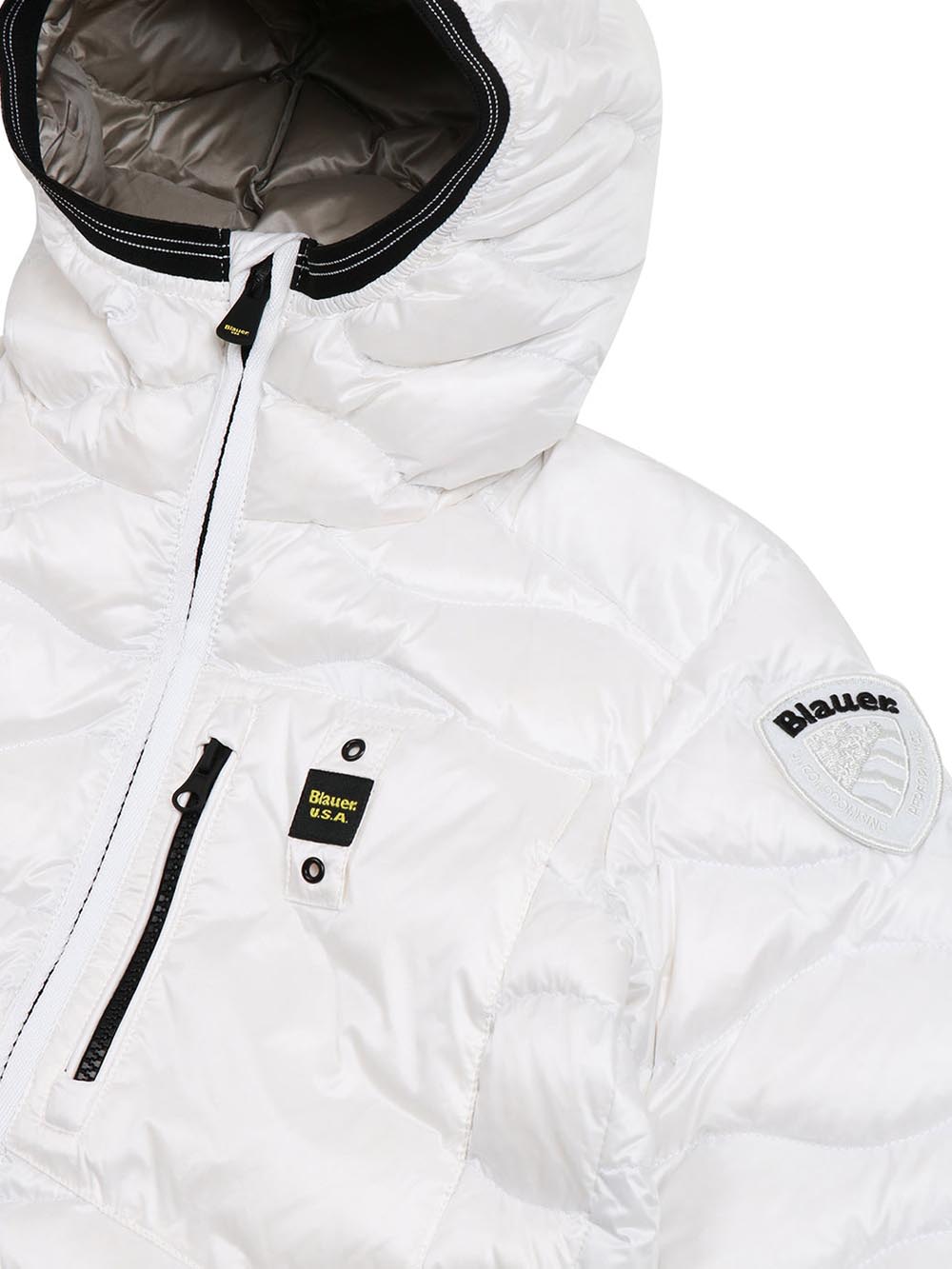 BRINTON JUNIOR Blauer Kids Giubbino Bambino 26wblkc03259 006719 Bianco/grigio
