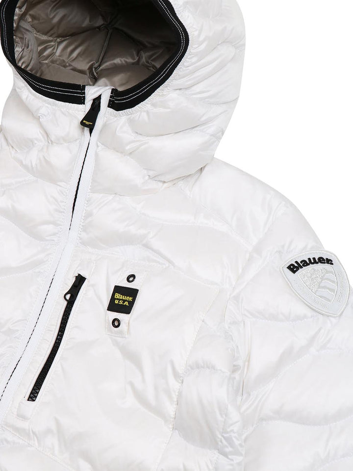 BRINTON JUNIOR Blauer Kids Giubbino Bambino 26wblkc03259 006719 Bianco/grigio