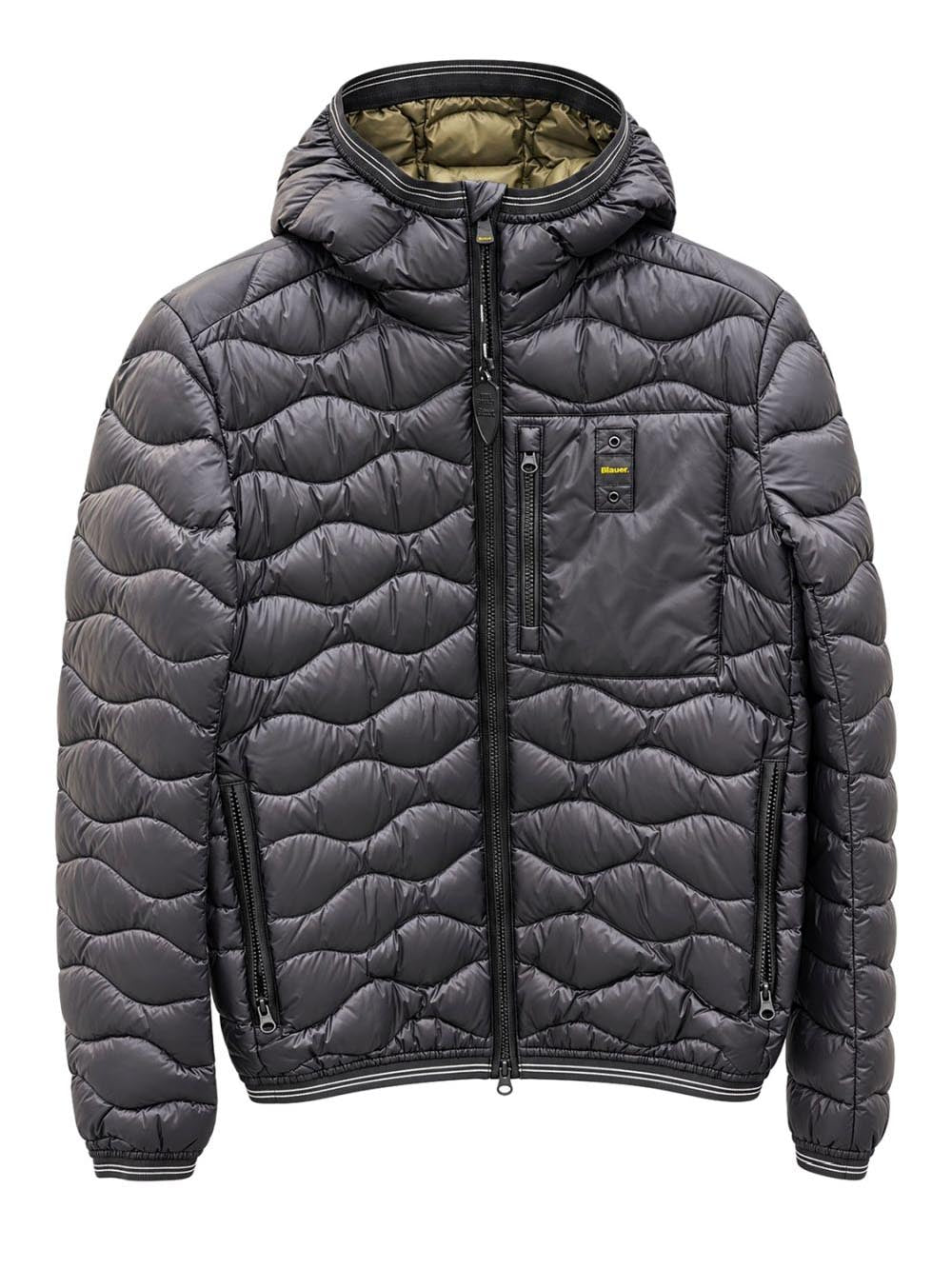 BRINTON JUNIOR Blauer Kids Giubbino Bambino 26wblkc03259 006719 Nero/Verde oliva