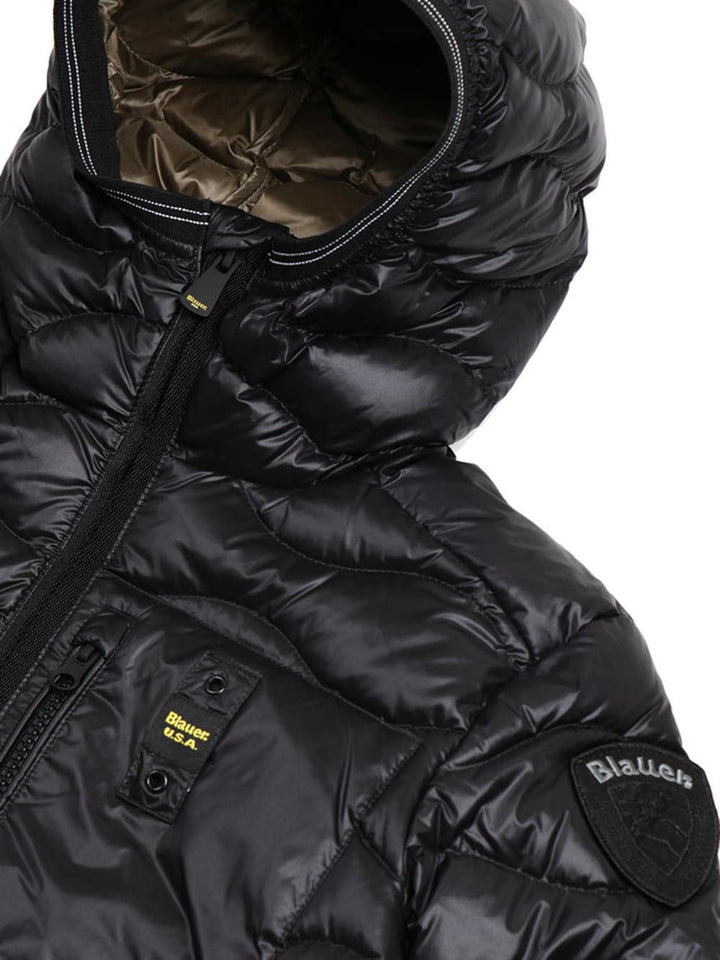 BRINTON JUNIOR Blauer Kids Giubbino Bambino 26wblkc03259 006719 Nero/Verde oliva