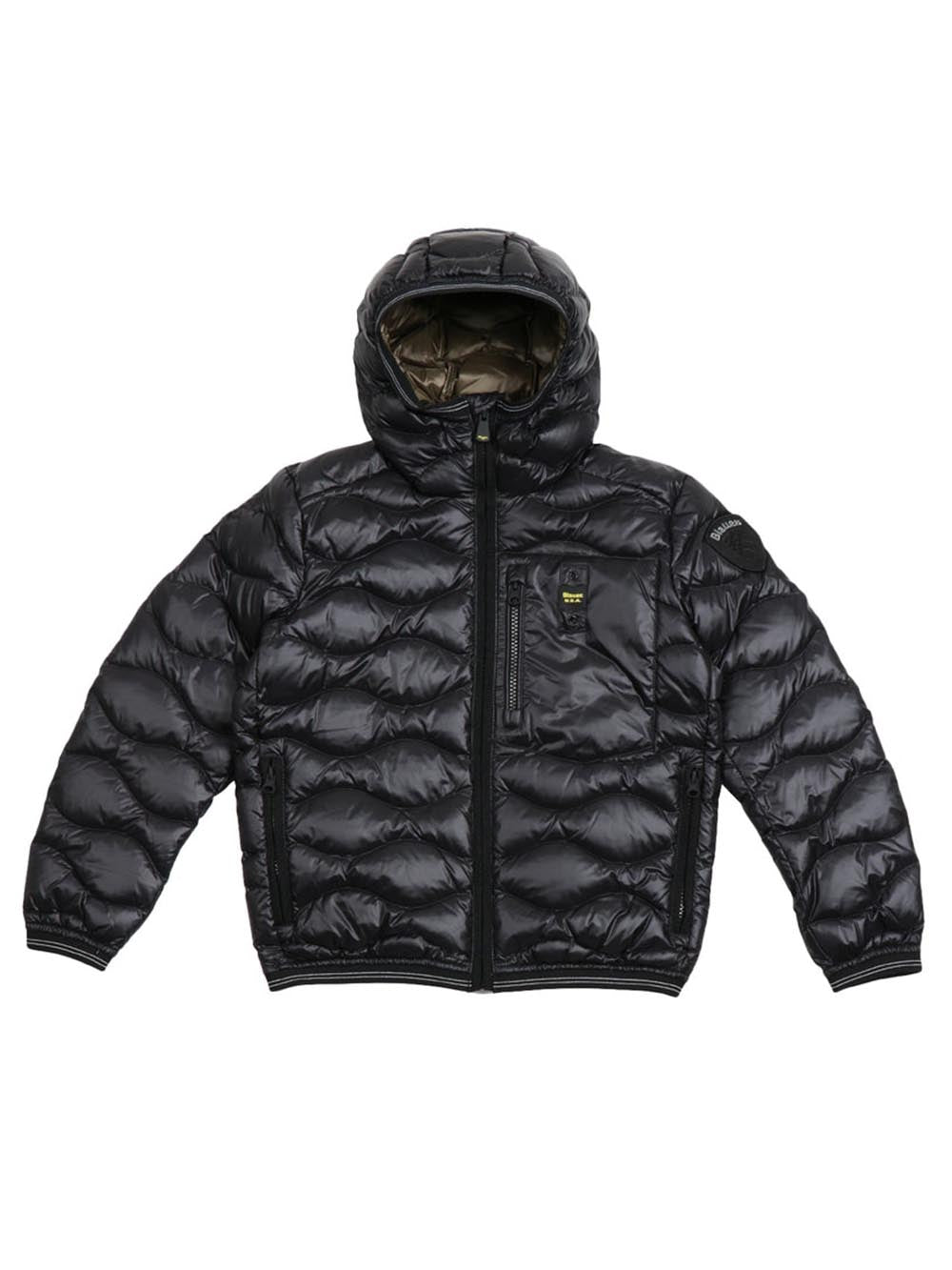 BRINTON JUNIOR Blauer Kids Giubbino Bambino 26wblkc03259 006719 Nero/Verde oliva