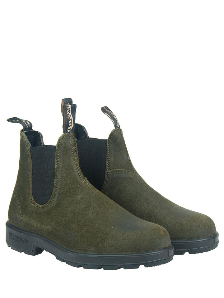 DARK OLIVE WAXED SUEDE Blundstone Stivaletti Boot Unisex 1615 Verde