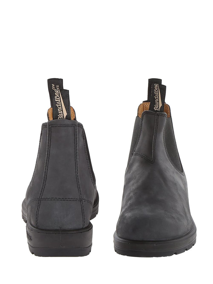 RUSTIC BLACK LEATHER Blundstone Stivaletti Boot Unisex 587 Grigio/nero