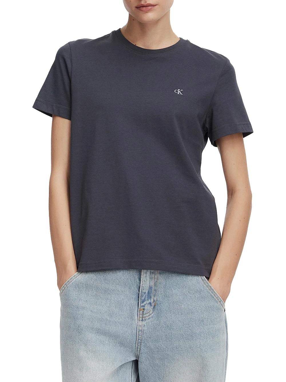 Calvin Klein Jeans T-shirt Donna Lv047b224g Grigio