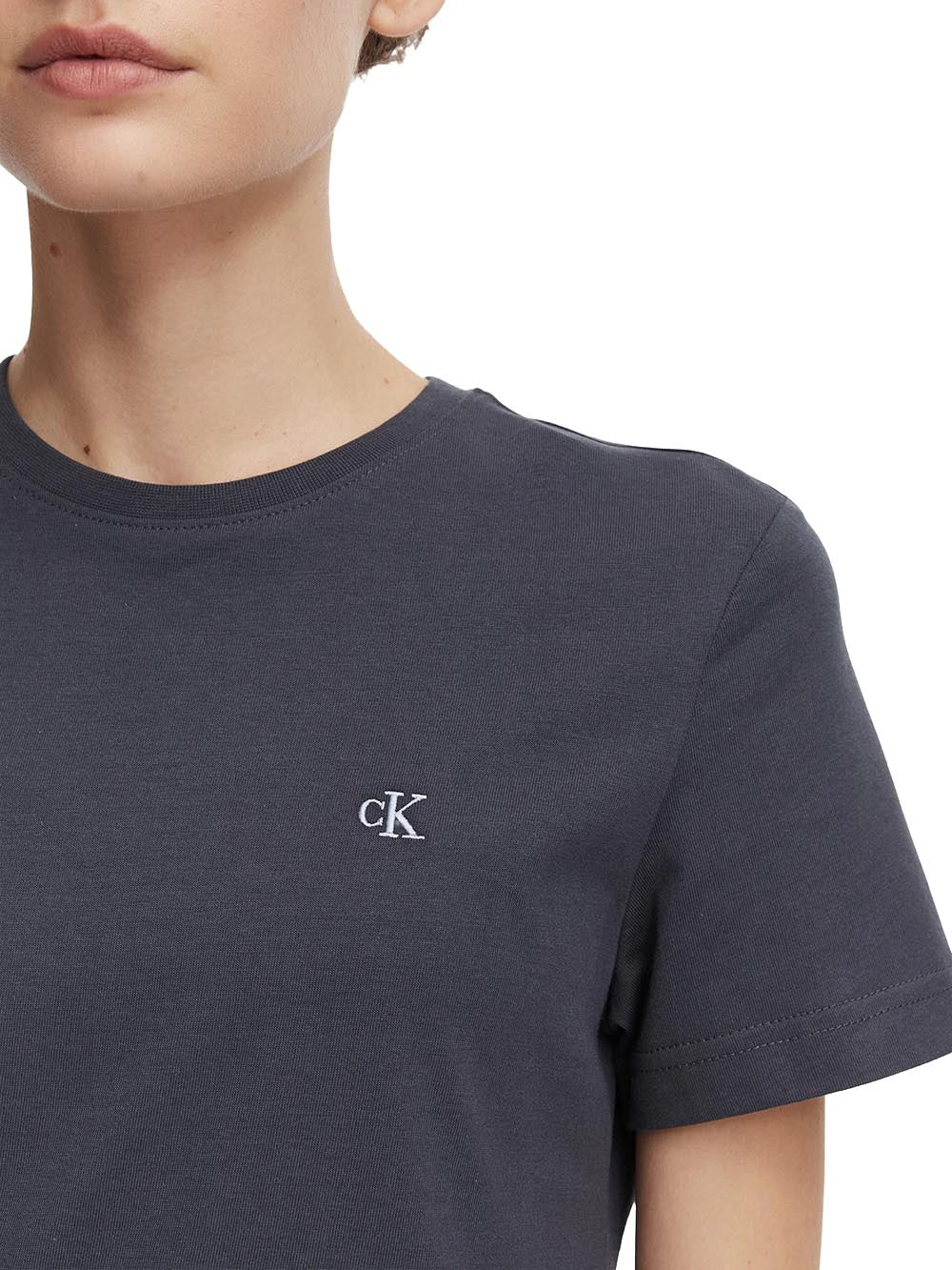 Calvin Klein Jeans T-shirt Donna Lv047b224g Grigio