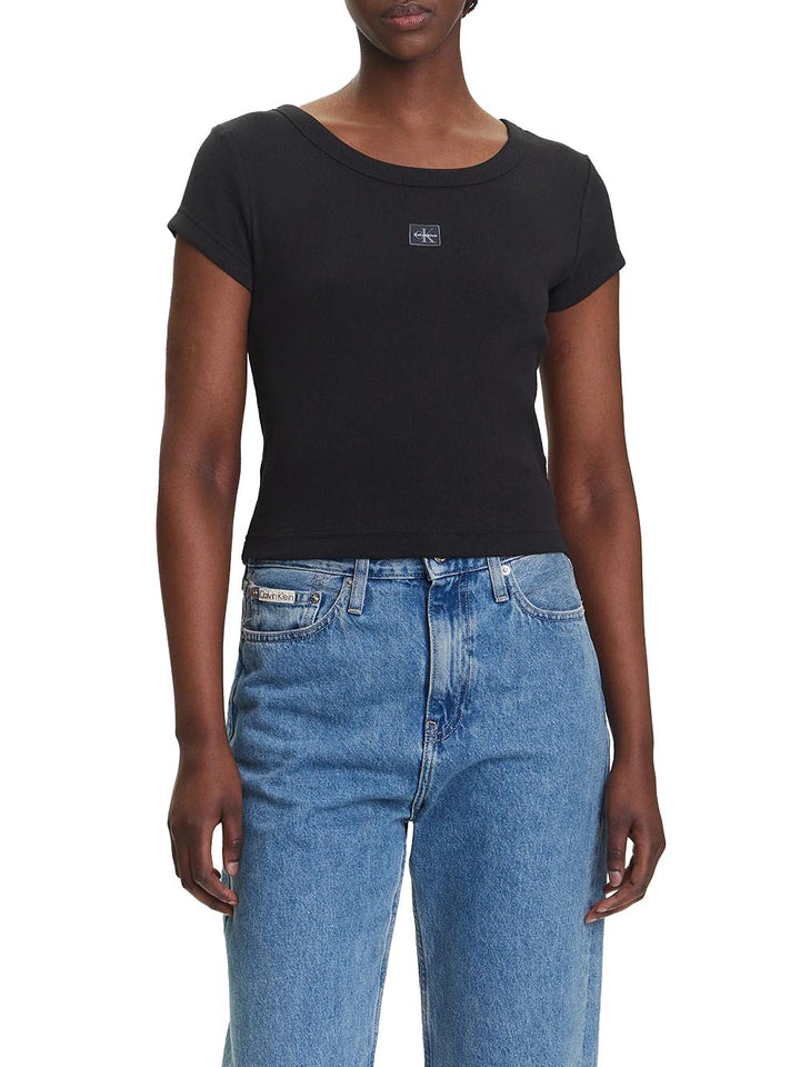 Calvin Klein Jeans T-shirt Donna Lv047c200g Nero