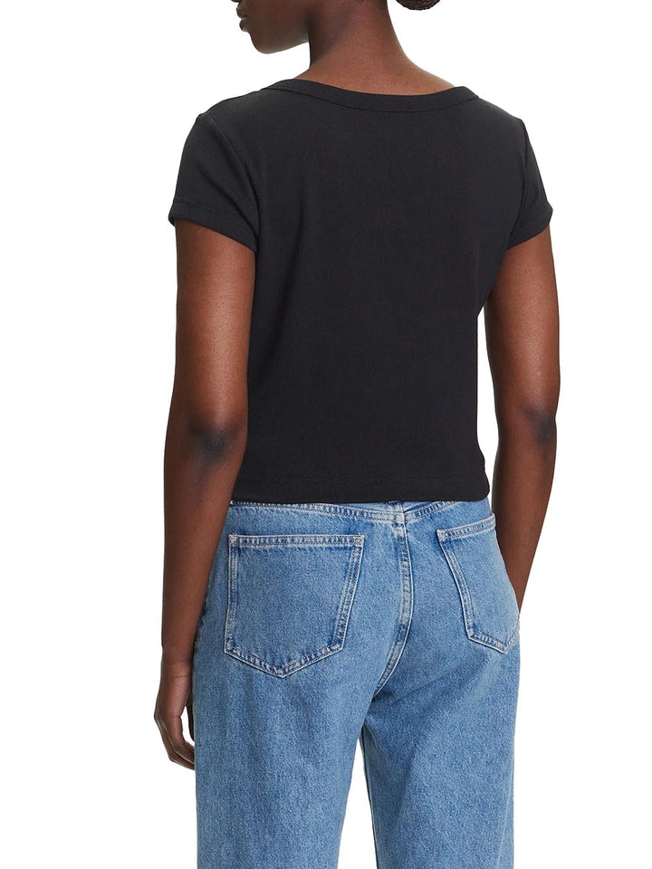 Calvin Klein Jeans T-shirt Donna Lv047c200g Nero
