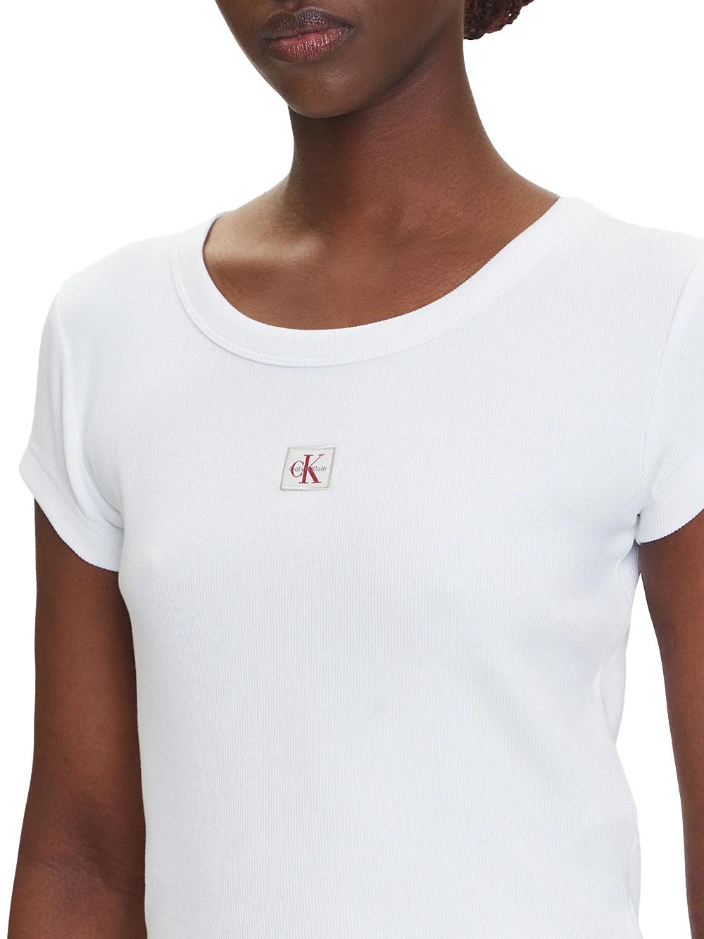 Calvin Klein Jeans T-shirt Donna Lv047c200g Bianco